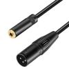Luxferre XLR To 3.5mm Microphone Jack Converter Cable, XLR To 3.5mm XL R Cable, 0.5m 6N OFC 3.5mm Female To Canon Male Extension Cord, 3.5mm Stereo Mi