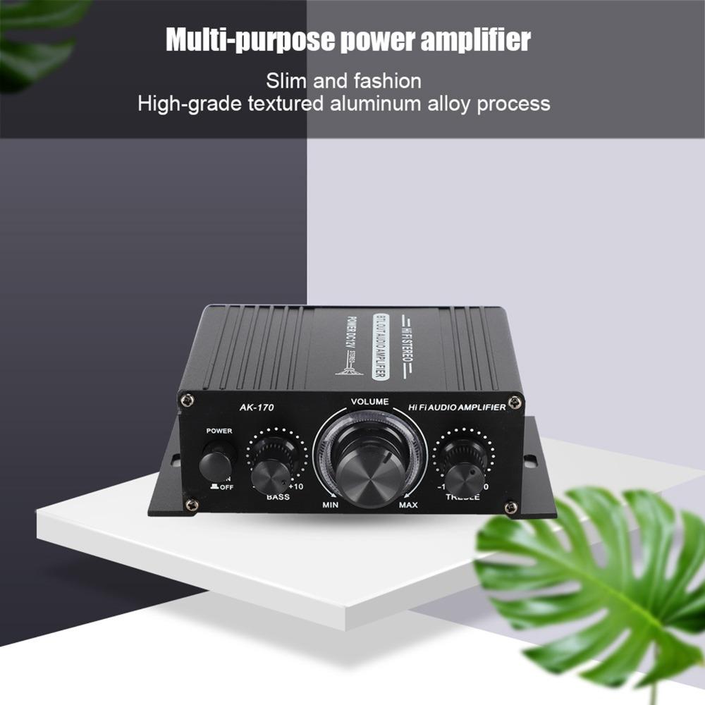47K Resolution Mini Power Amplifier 20w+20W Power Amplifier Durable Stereo Amplifier  Motorcycles