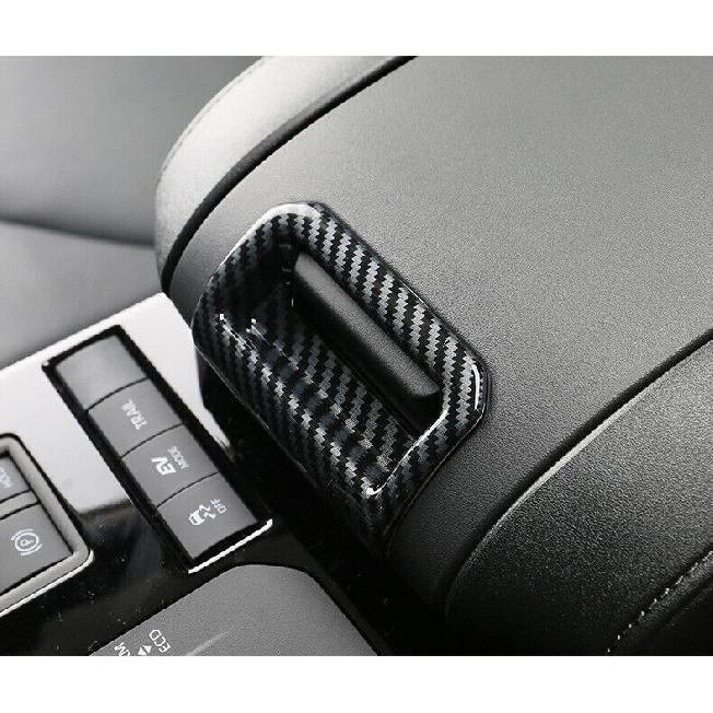 For Toyota 2020-25 Highlander Carbon fiber Storage Armrest Box Switch Cover Trim