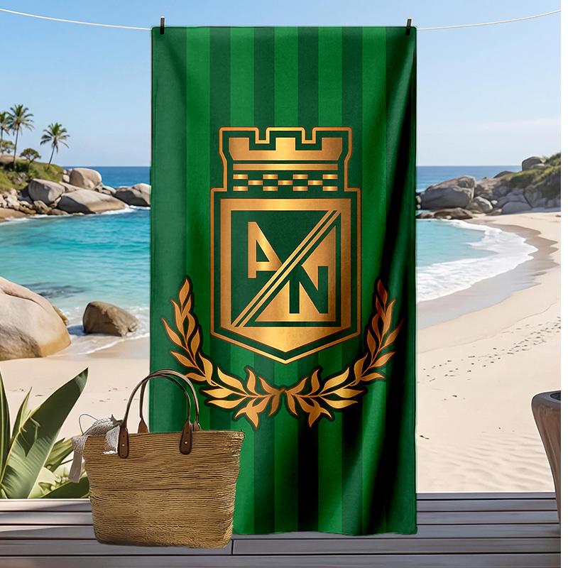 Atlético Nacional Printed Beach Towel Quick Dry Soft TowelPortable Large Rectangular Beach Blanket for Travel Swimming Pool