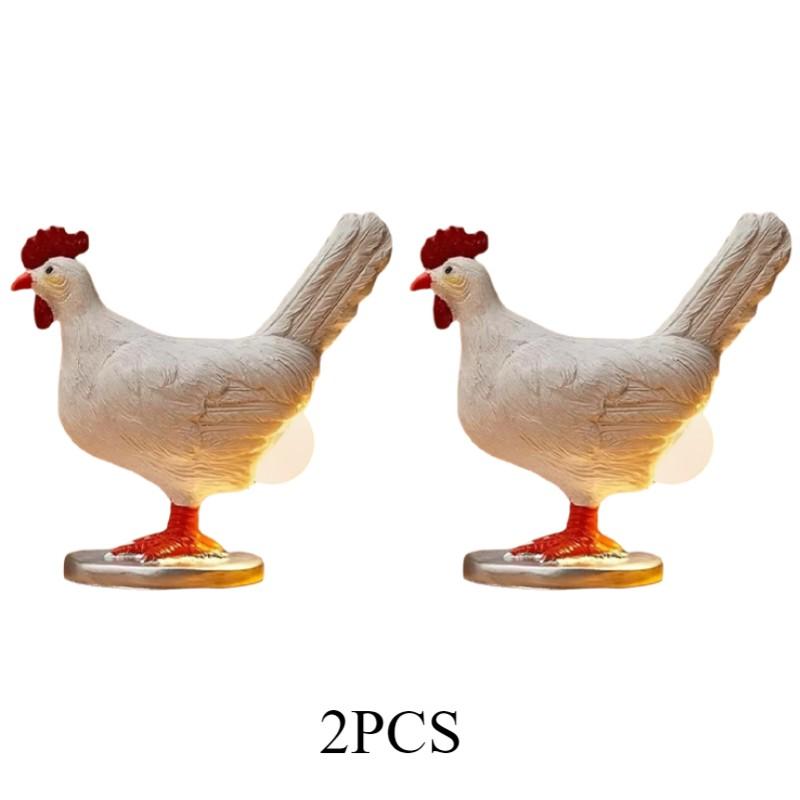 1~2PCS Chicken LampNight Lights Simulated Animal Easter Home Decor Party Carnival  Chick Decor Night Light Ornaments Table Lamp
