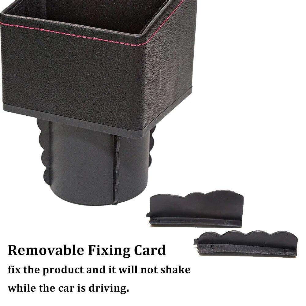 Центральный ящик для хранения автомобиля, кожаный органайзер, контейнер, держатель для чашек, карманный центральный консольный органайзер для хранения монет, карточек-ключей