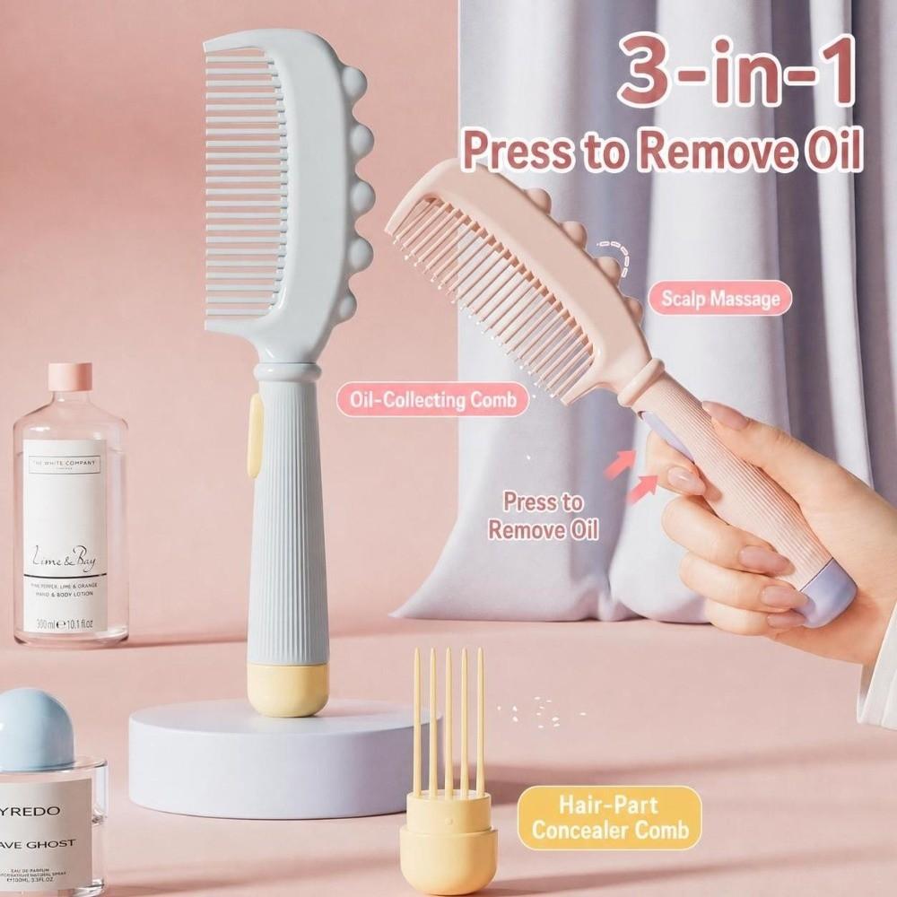 Oil Removing Scalp Massage Comb Plastic Hair Styling Comb New Hair Massage Comb  Home Hair Care