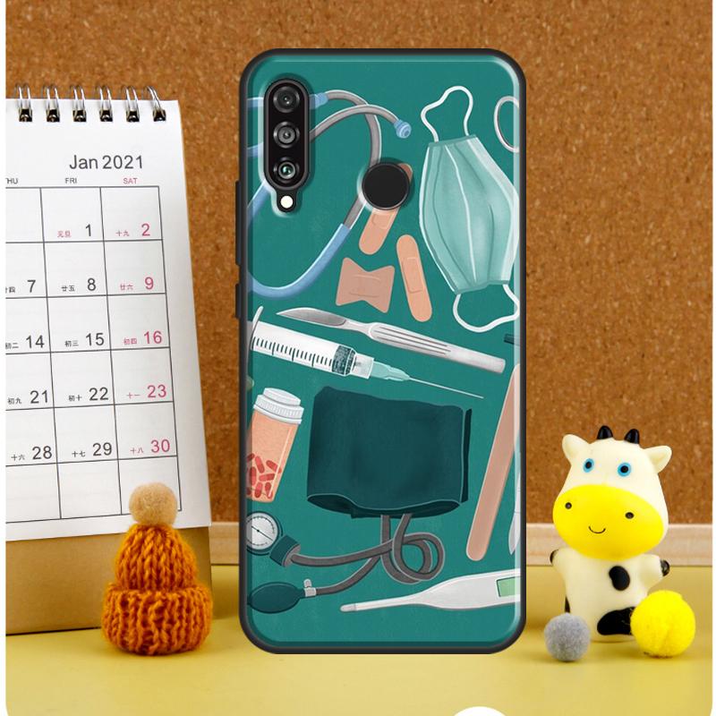 Мультяшный Доктор Медсестра Для Huawei Nova Y61 Y60 Y70 Y72 Y73 Y90 Y91 12i 11i 3i 7i 8i 9 10 SE P20 P40 P30 Lite Чехол