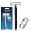 Stainless Steel Shaving Tool Safety Razor With a Blade Hair Removal Shaver Manual Razor Double Edge