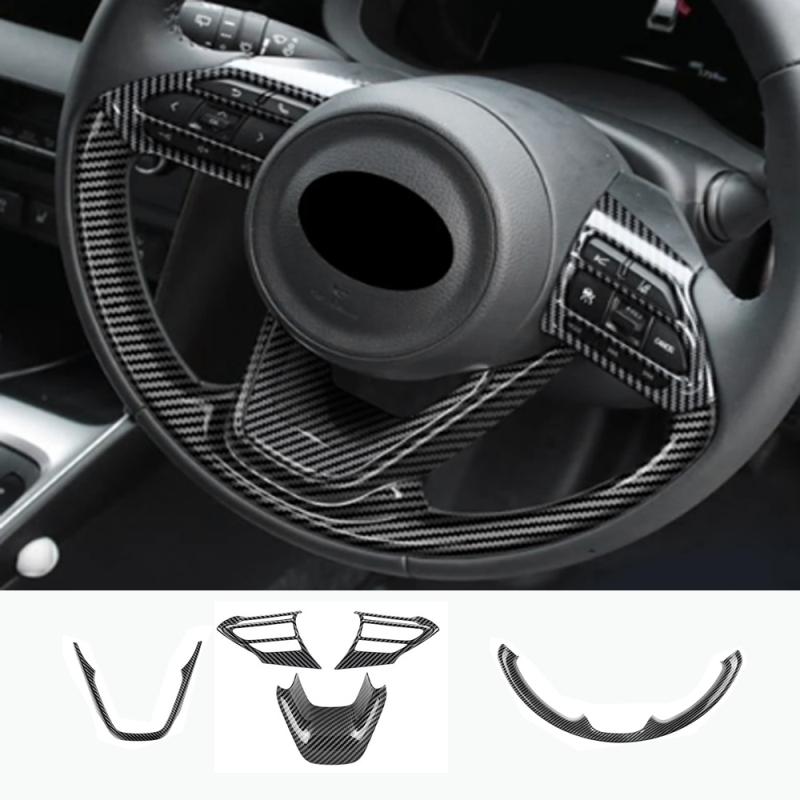 Для Toyota Yaris / yaris Cross Панель Рулевого Колеса Автомобиля из Углеродного Волокна Накладка Декоративная Рамка Наклейка Аксессуары