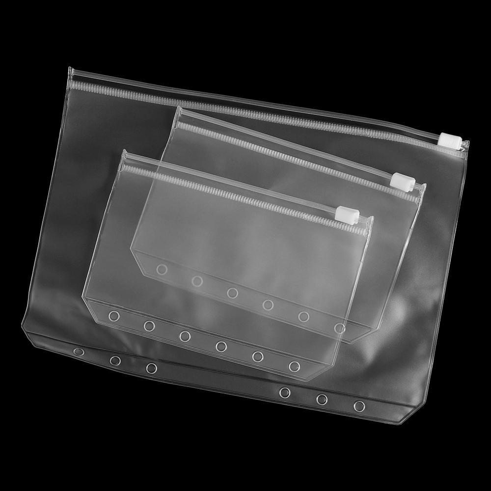 Loose Leaf Storage Bag Zipper PVC Binder Document Document Folder Folder Pouch File Organizer