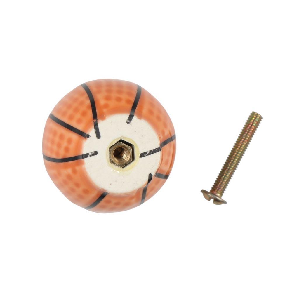 Single Hole Football Door Knob Pull Handles Drawer Knobs Creative Basketball Door Handle Kids Room