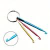3 шт./набор 5 наборов Разноцветные Мини Алюминиевые Брелоки Крючки для вязания Крючки для рукоделия Инструменты Вязальные спицы
