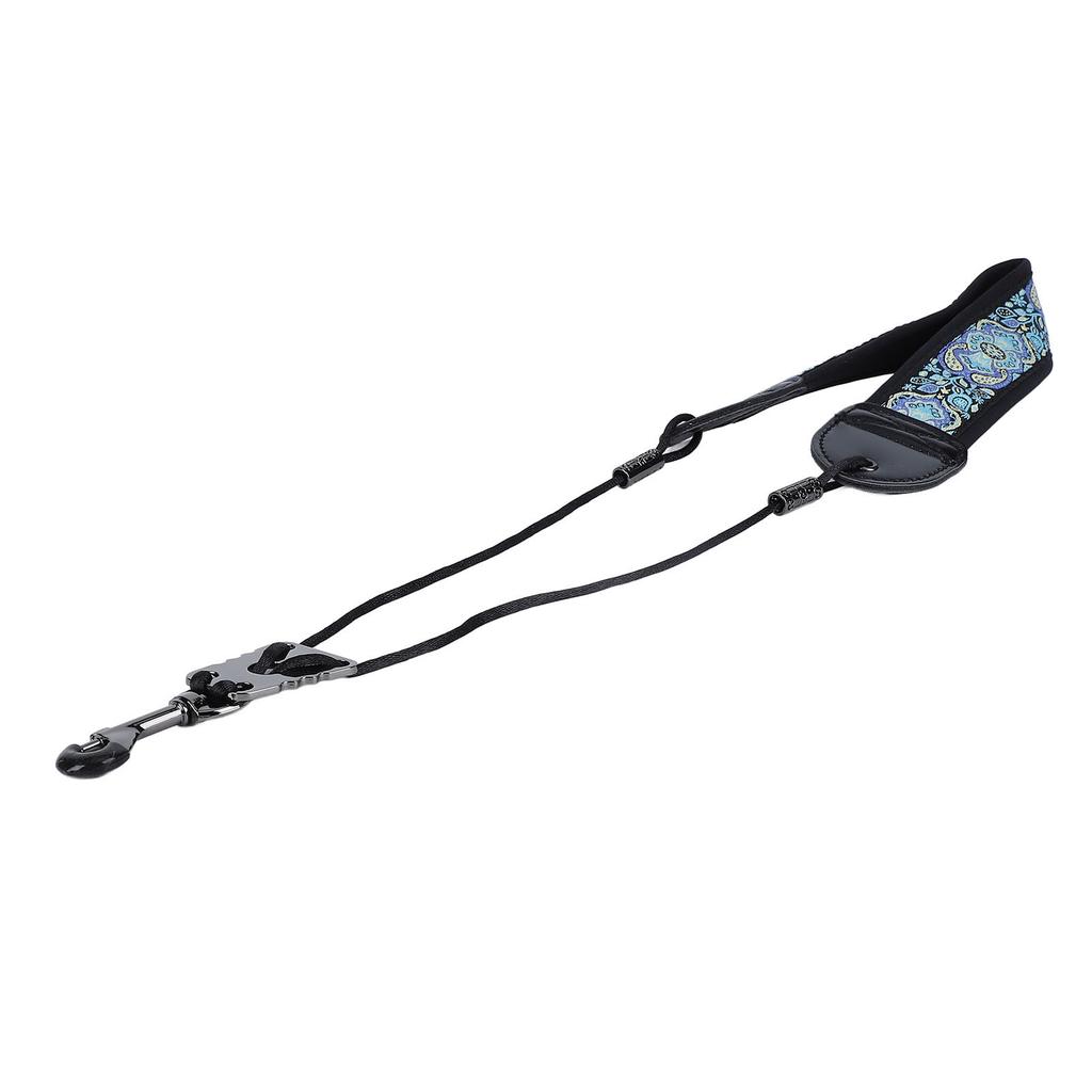 Ремень для шейного ремня с вышивкой для альт-тенор-саксофона, регулируемые аксессуары для инструментов с металлическим крючком