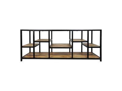 Тумба под ТВ Levels Натуральный/Черный 140x40x55 - HSM - Современный - Дизайн - Дверь(s) и ящик(s)
