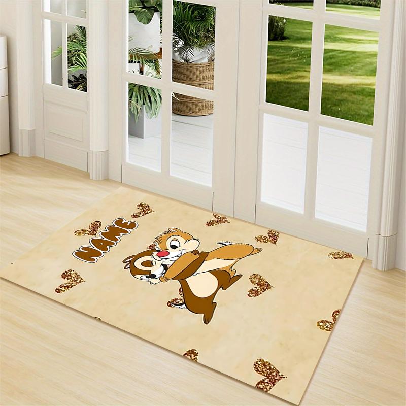Custom Name "Adventurous Forest Friends" Carpet Rug Customizable Soft Washable Anti-Slip Home Living Room Sofa Mats Personalized Rug. 0909389