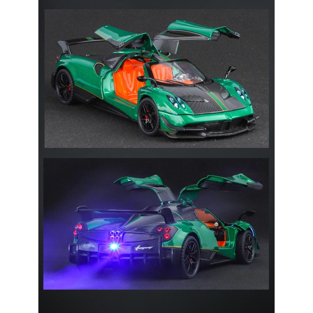 1/24 Pagani Huayra BC литая модель автомобиля игрушечная машинка со звуком и светом