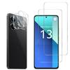 Закаленное стекло для Xiaomi Redmi Note 13 4G и защита камеры [Упаковка 2 шт.] Защитная пленка Phonillico®