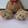 [USED] Teddy bear with tag, large brown stuffed bear, large bear