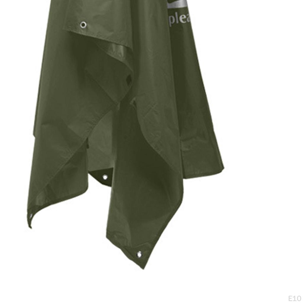 Hooded Rain Poncho Jacket 3 In 1 Adults Raincoat Coat for Sporting Event Fishing Travel