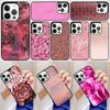 Розовый Эстетичный Чехол для Телефона Задняя Крышка для iPhone 17 Air 16 15 14 13 11 12 Pro Max Plus Fundas Coque