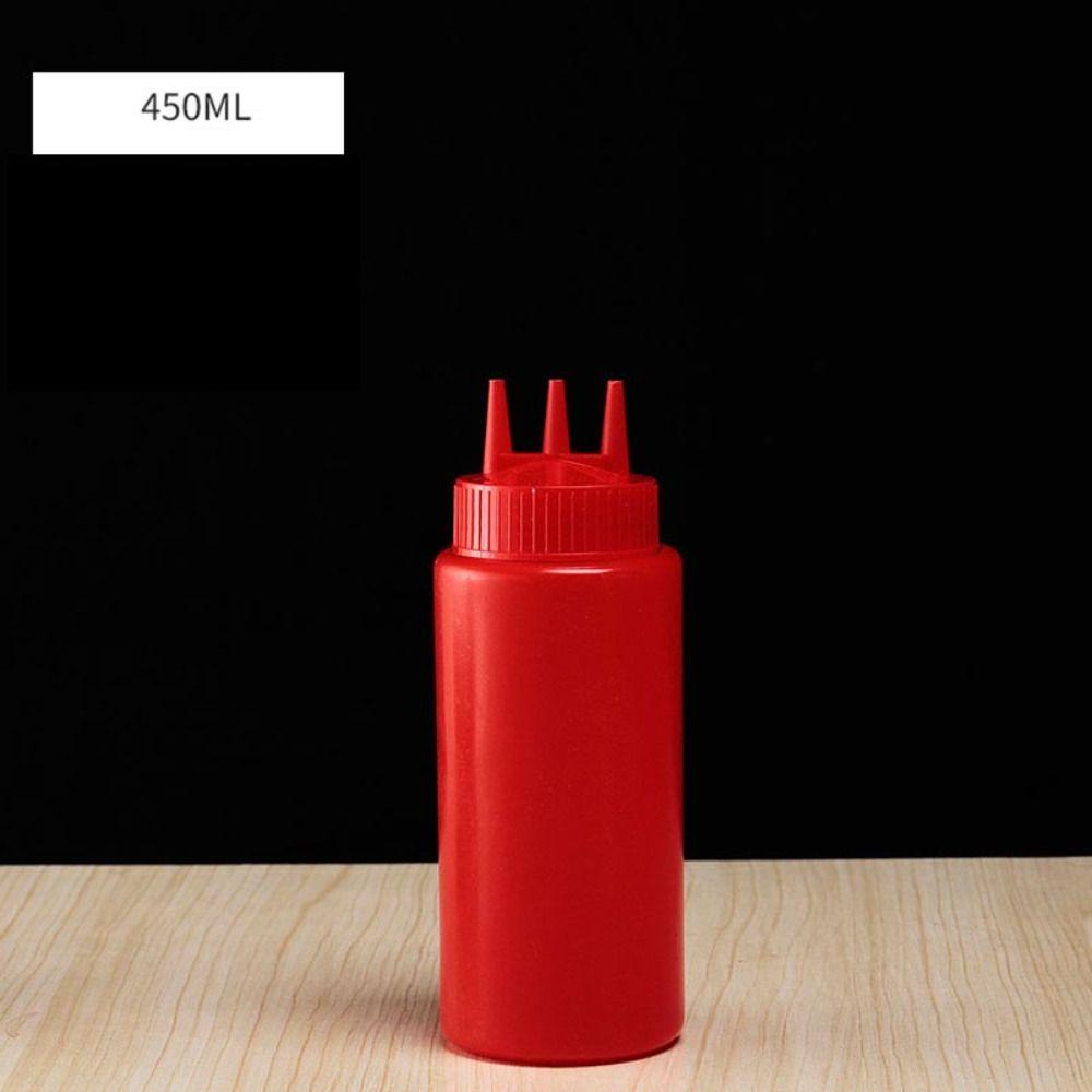Градуированная бутылка для соуса с тремя насадками, соусники, новые бутылки для выдавливания