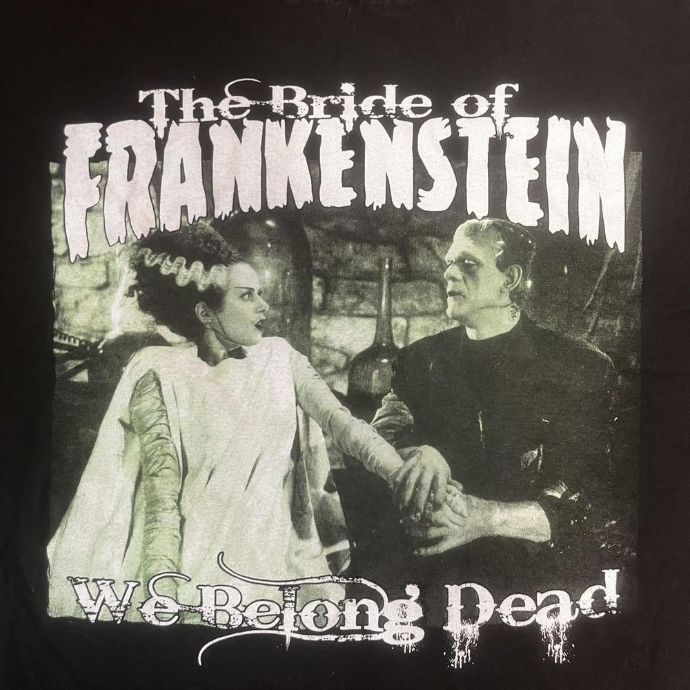 Reprint Bride of Frankenstein black cotton Short Sleeve tee Unisex T-Shirt