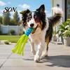 Small Medium Large Dog Toys Octopus Squid Chew Toy, Interactive Tug Squeaky Pet Molar Toy with Creative Shape Fabric Strips, Waterproof for