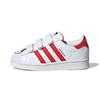 Hello Kitty X Adidas Superstar J Allover Debossed Bows Kids Sneakers White Cloud-White Vivid-Red GV8865