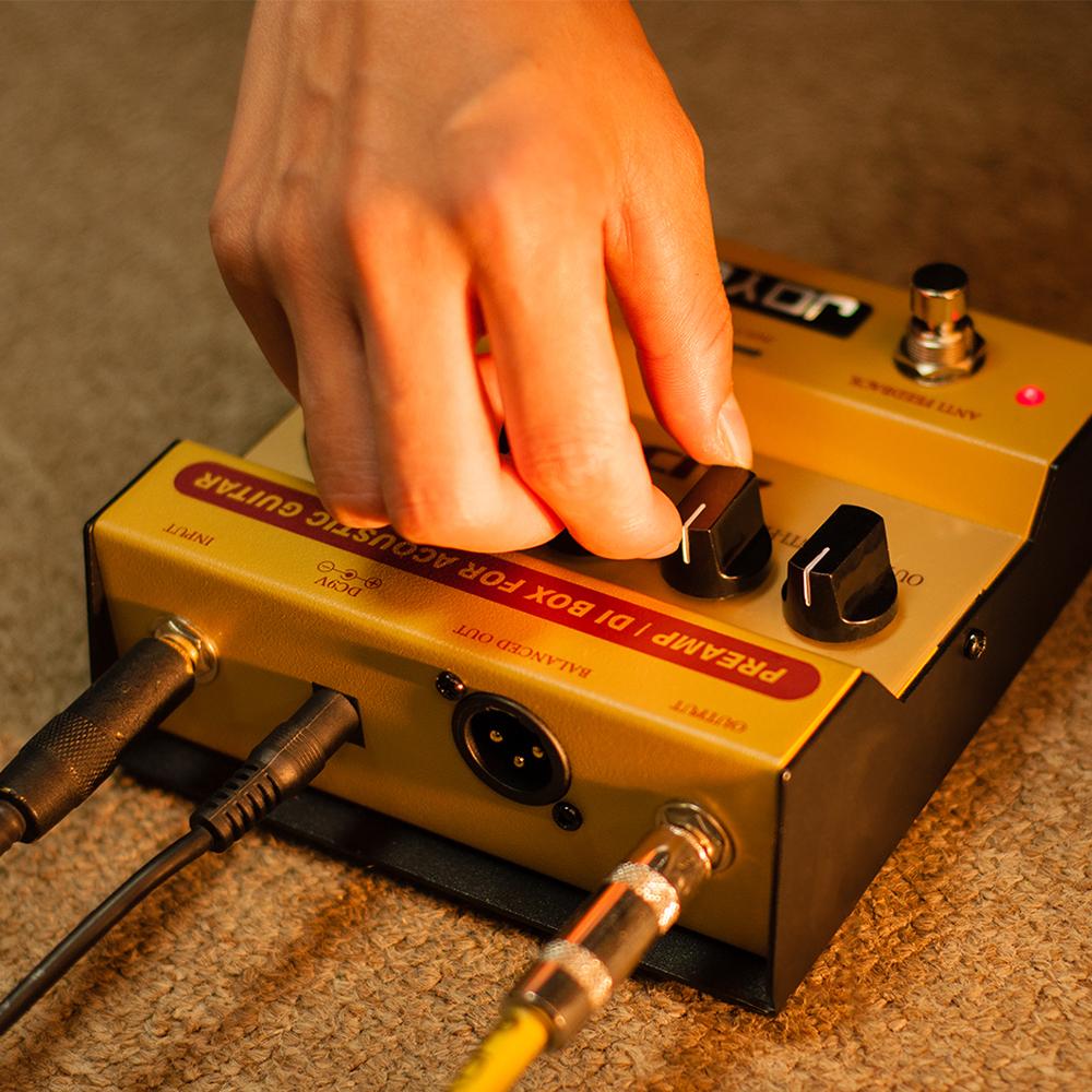JOYO AD-2 Педаль эффектов для акустической гитары Встроенный двухполосный эквалайзер Высокочувствительный DI-бокс Функция эффектов для педали акустической гитары