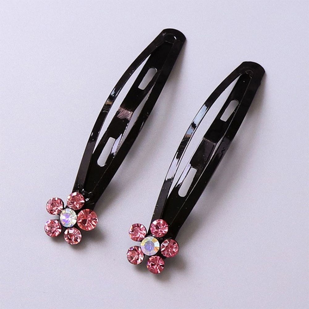 Crystal Hair Pins Black Hair Clip Hairgrips Barrettes Headwear for Kids Girls Hair Accessories