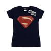 DC Comics Womens/Ladies Superman Man Of Steel Logo Cotton T-Shirt