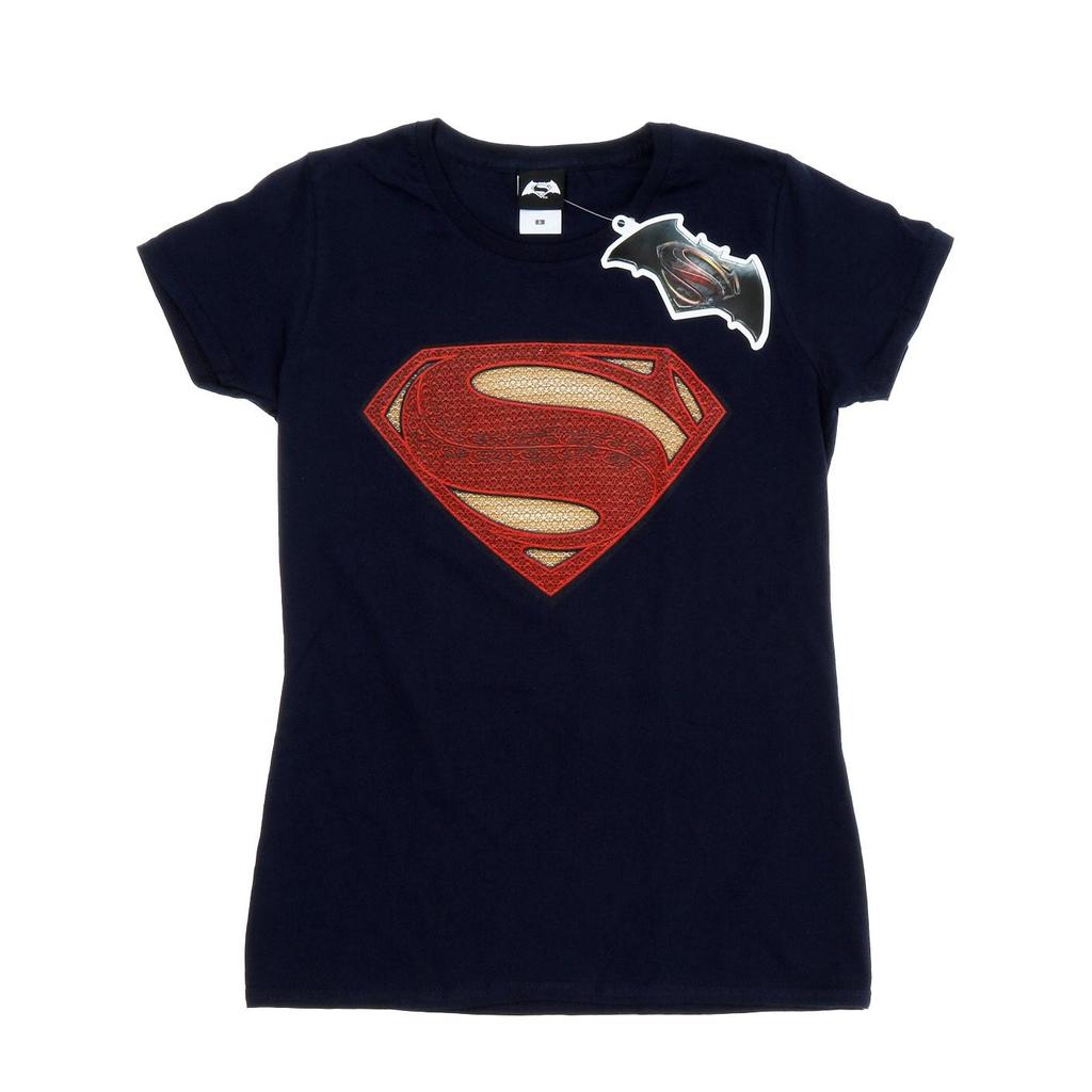 DC Comics Womens/Ladies Superman Man Of Steel Logo Cotton T-Shirt