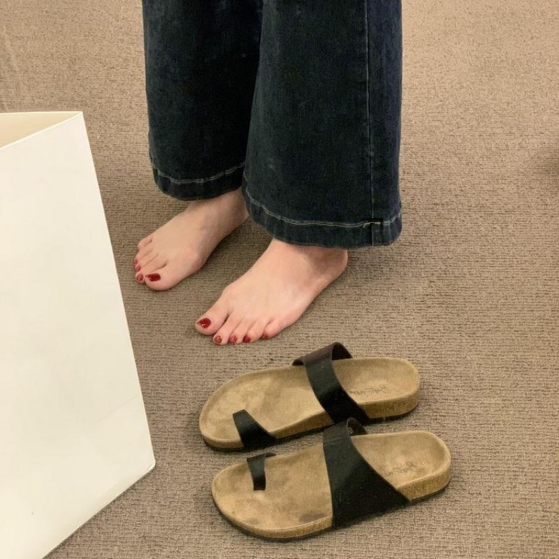 Мода 2024 Летние женские тапочки Повседневные туфли на плоской подошве Пляжные шлепанцы Противоскользящие Износостойкие женские шлепанцы