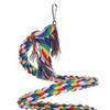 Веревочная жердочка для птиц, устойчивая к клеванию, разноцветные качели, аксессуары для домашних птиц, веревочные качели для птиц, жердочка для лазания, игрушки для волнистых попугайчиков, конуров, канареек