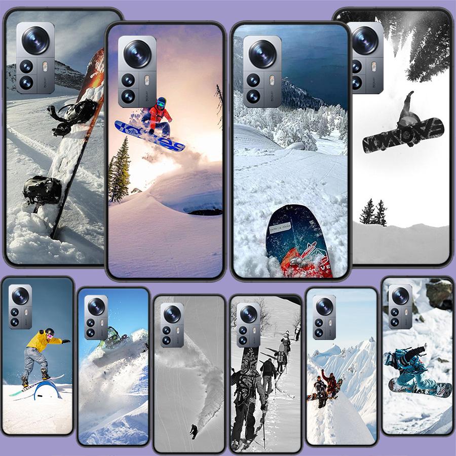 Экстремальный чехол для телефона Adventure Snowboarding для Xiaomi Mi 13 12T Poco F7 Pro 14 Ultra 15 Pro 12X 12 9 8 Lite 5G 11T 11i 10 10T