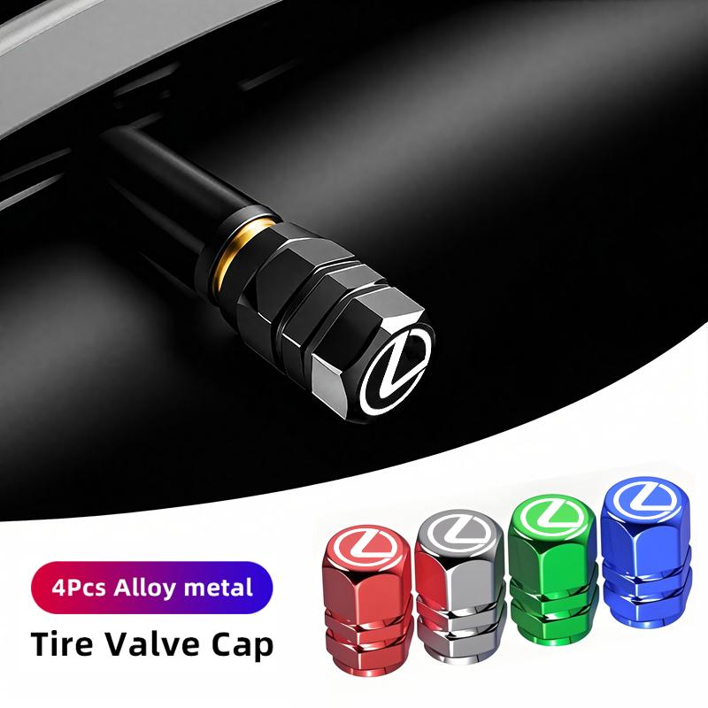 Car Wheel Tire Valve Stem Cover Dustproof Cap Accessories For Lexus LS LC RZ IS350 ES300 GS350 CT200h GX460 LX570 RX500h NX300