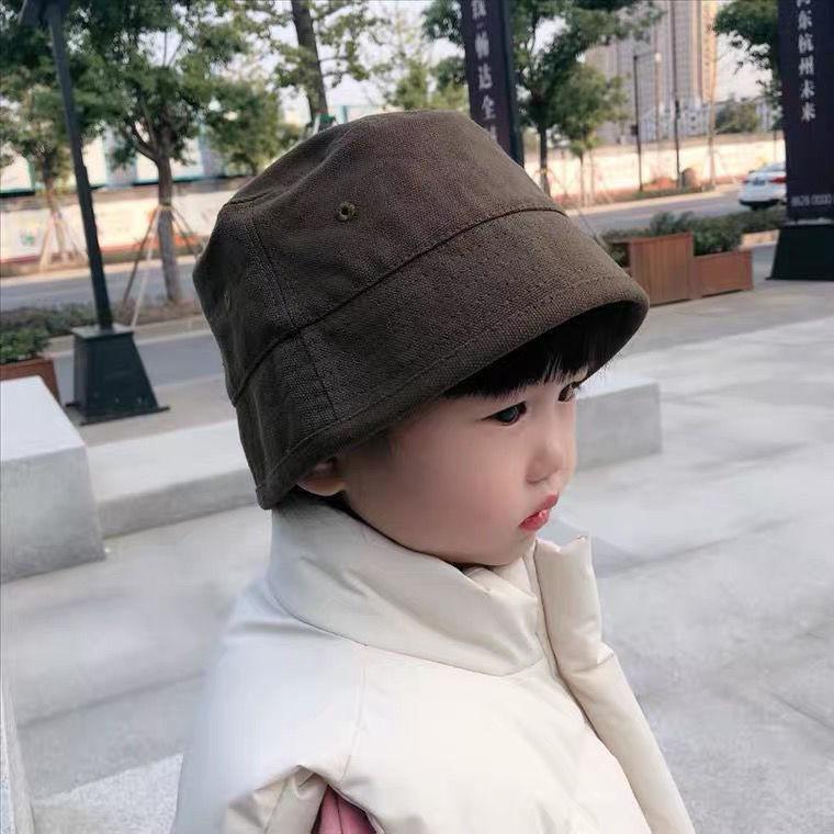 Fisherman Fashion Kids Hat Cotton Warm Bucket Style For Toddler Outdoor Hat Warm