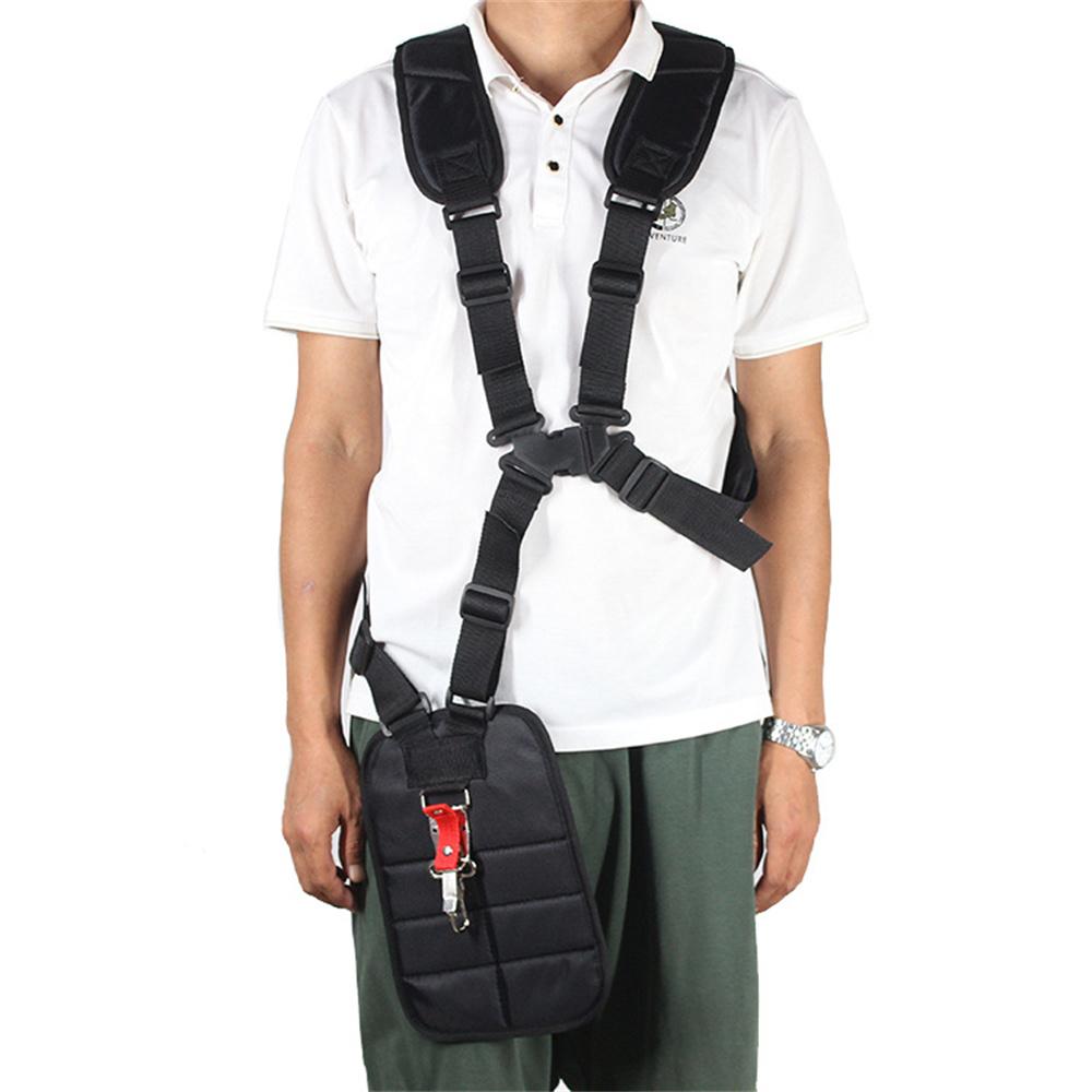 Удобный триммерный ремень с двойной плечевой лямкой для кустореза