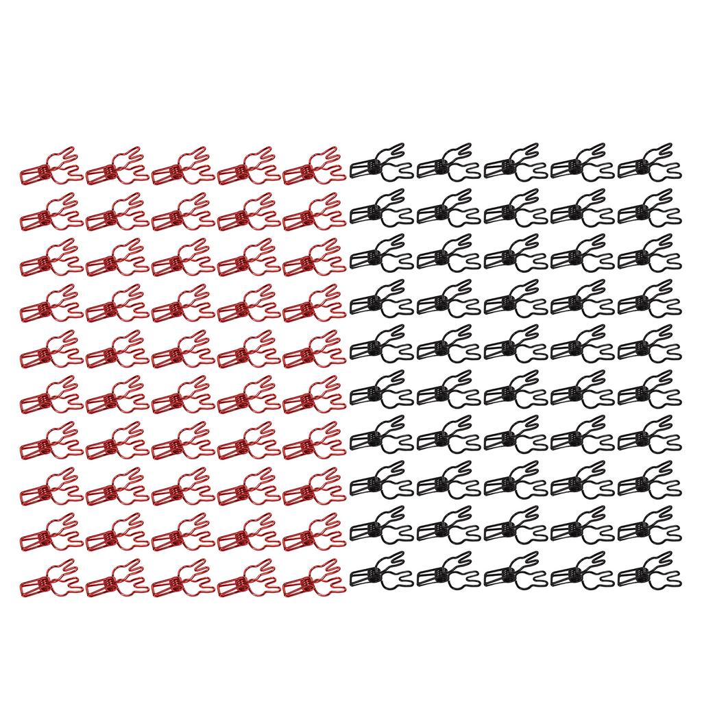 100 шт. Зажимы-кролики, полые, прочные, металлические, многоцелевые, маленькие, для сумок, одежды, D