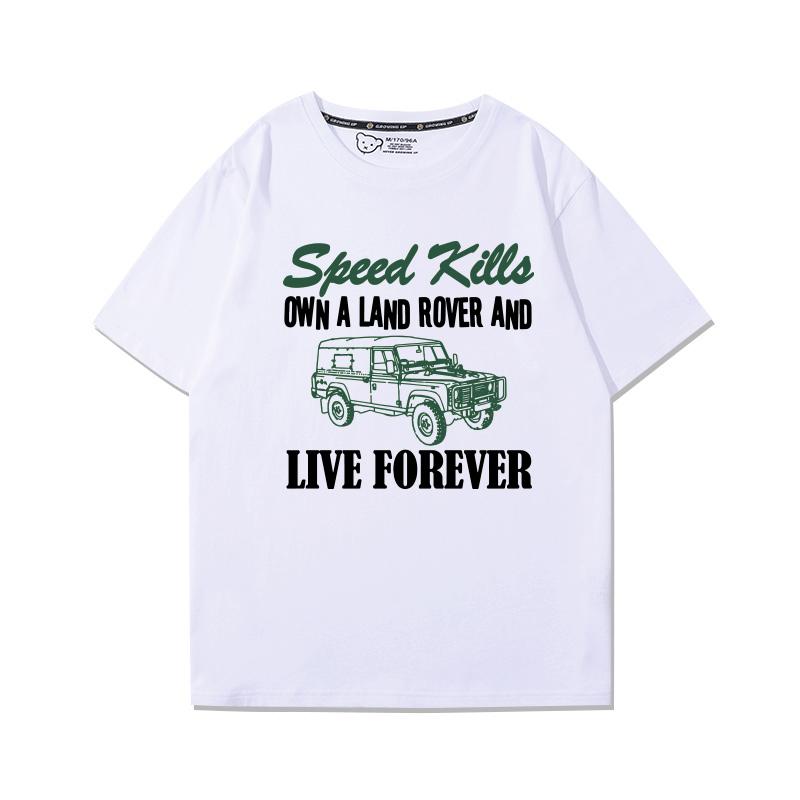 Защитник Хард Офф-роуд Футболка с коротким рукавом Мужская Женская Новая Хлопковая Повседневная Одежда Оригинальный Дизайн Оверсайз Топы Футболка
