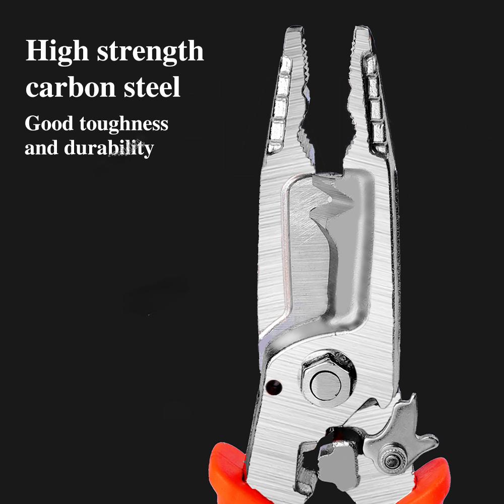 Ручной инструмент 10 в 1, многофункциональный инструмент для зачистки проводов, сверхмощные универсальные плоскогубцы, инструмент для зачистки проводов, кабельный резак, ручной инструмент для обжима клемм