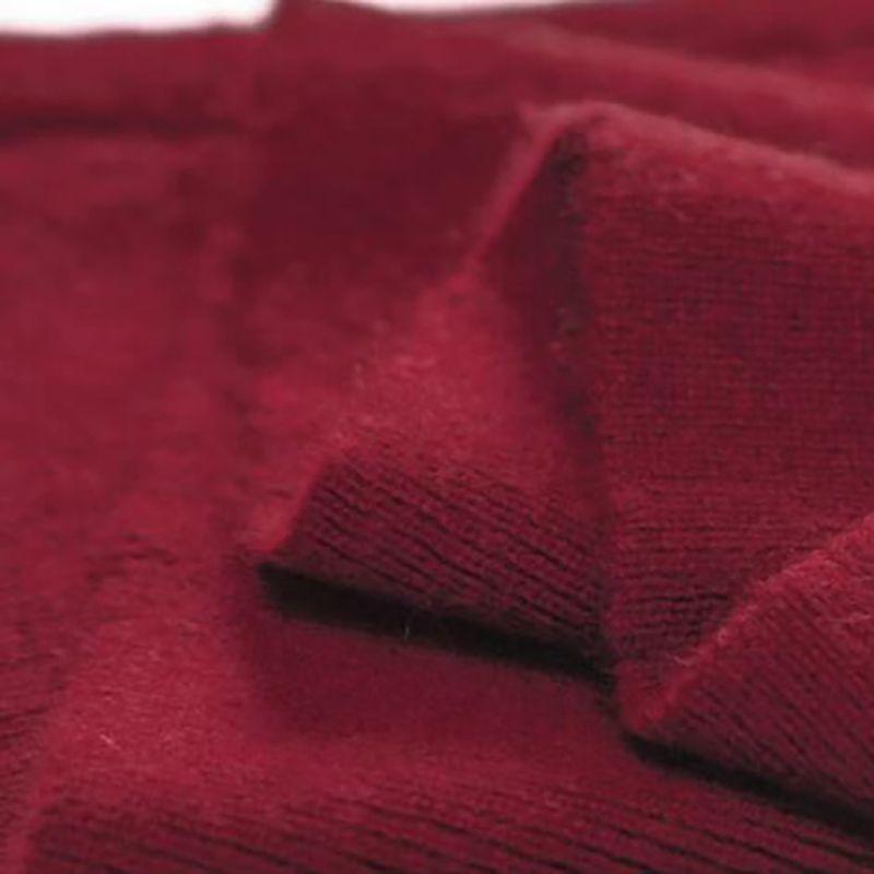 Осенне-зимняя женская красная вязаная юбка-полусолнце с высокой талией длиной до колена облегающая юбка-карандаш приталенная шерстяная юбка