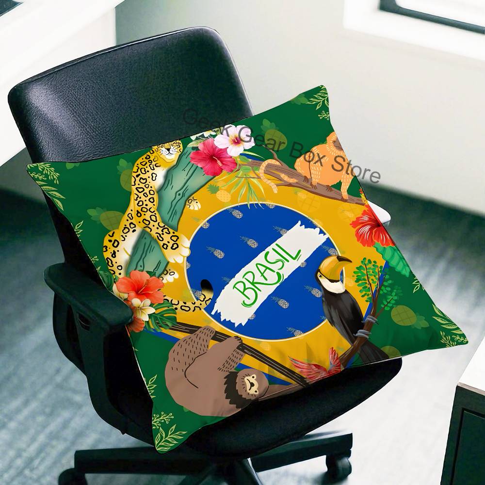 Rio De Janeiro-Brazi Anime Celebrity Merchandise All-Match Printed Pillow Case Sofa Car Office Room Decoration Protector
