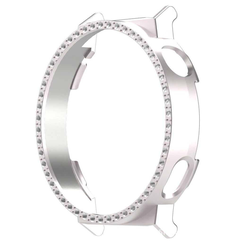 Защитный полуобхватывающий гальванизированный чехол с бриллиантами для Huawei Watch GT5 Pro 42 мм