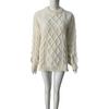 New Autumn and Winter Knitted Twist Loose Round-neck Knitted Sweater, Thickened Pullover Sweater with Thick Stitches