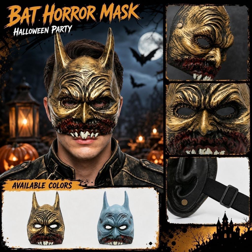 Halloween with Pointed Ears 3D Animal Face for Party