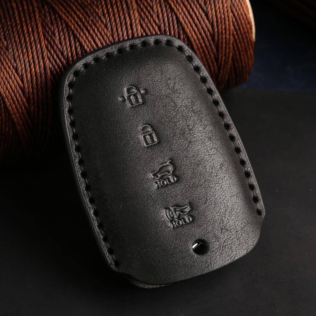 Подходит для современного чехла для ключа автомобиля IX45, высококачественный кожаный защитный чехол для ключа ручной работы, автотовары