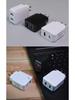 30-ваттное умное USB-зарядное устройство со светом, быстрая зарядка 5В3А, многопортовое, версии для ЕС и США
