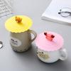 10 см милый силиконовый чехол для чашки, эластичная крышка, крышки для кружек, пылезащитная герметичная крышка для чашки, круглая керамическая стеклянная крышка для чайной чашки, универсальная чайная чашка