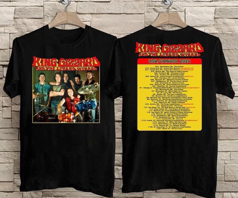 King Gizzard amp The Lizard Wizard Мировой Тур 2024 Футболка Унисекс Футболка