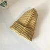 Модная однотонная универсальная вязаная шапка для мужчин и женщин, повседневная модная ретро-трендовая термошапка, шерстяная холодная шапка