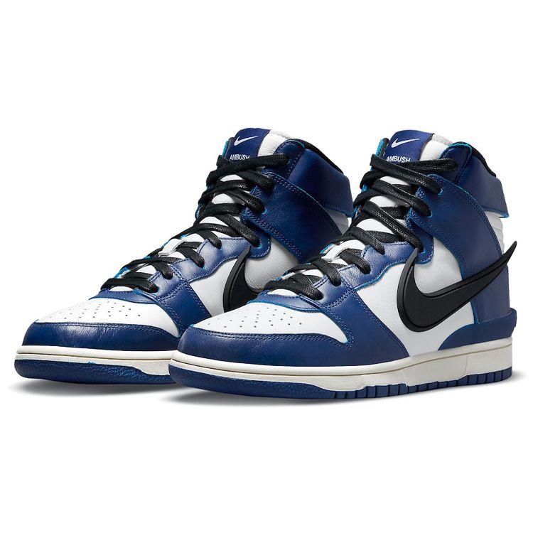 AMBUSH x Nike Dunk High Deep Royal Унисекс Кроссовки Синий Насыщенно-королевский-синий Белый CU7544-400