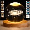 Хрустальный шар Ночная астрономическая лампа Креативный 3D Светящийся Планетарный Галактический Астронавт Шар Ночной Перезаряжаемый Прикроватный Ночник